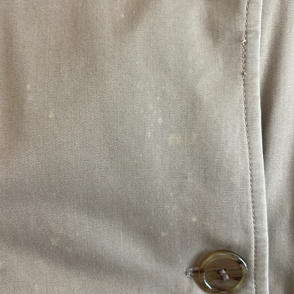 Vintage Brooks Brothers Khaki Double Breasted Trench Coat 40R - Picture 9 of 14